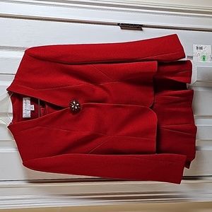 Sag Harbor Skirt Suit - RED, 8P